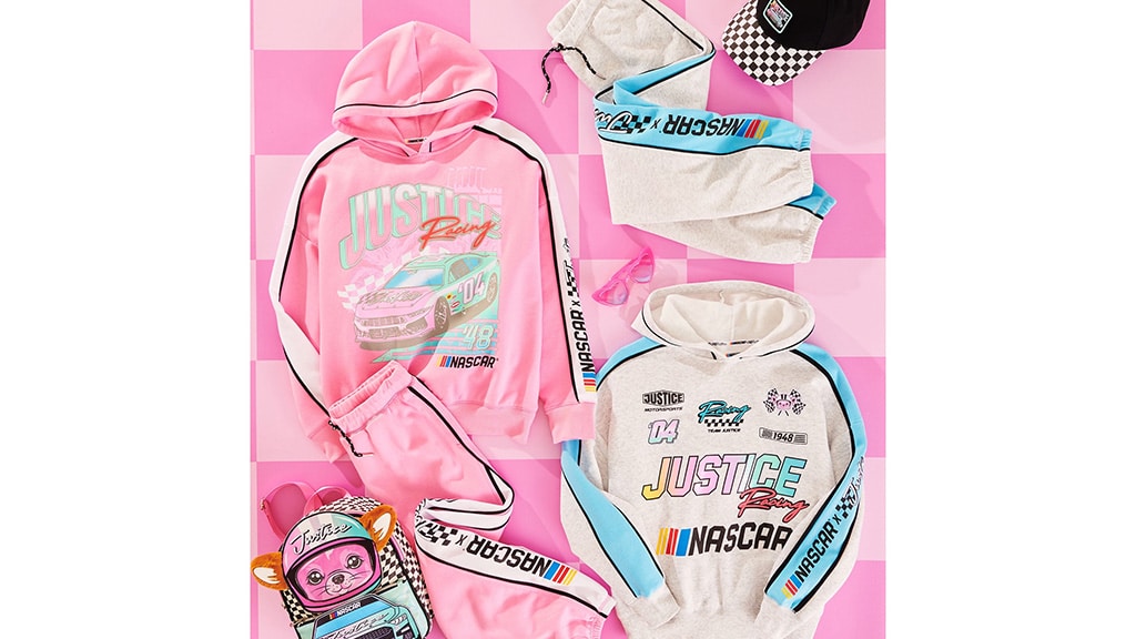 Justice NASCAR kolekcija hitro prinaša modo za najstnike