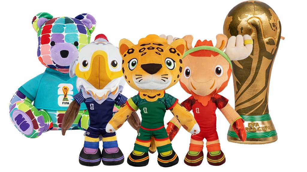 Jazwares FIFA 2026 VB Squishmallows plišaste figure so res kul