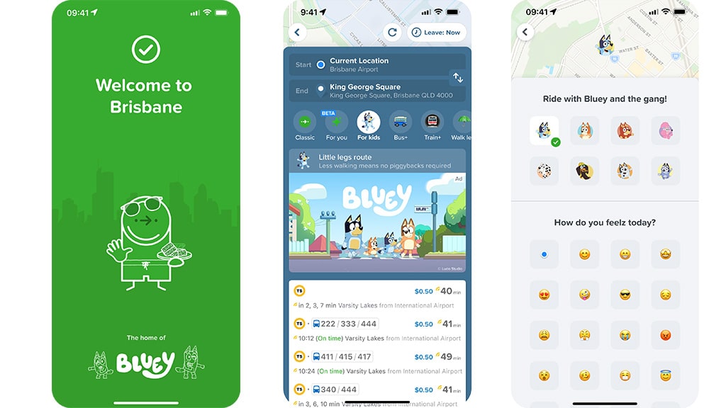 Potujte z Blueyjem v resničnem življenju z novo funkcijo Citymapper za otroke