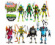 Predstavitev igre: Osnovne figure Mix N Match iz animirane serije Teenage Mutant Ninja Turtles podjetja Playmates Toys