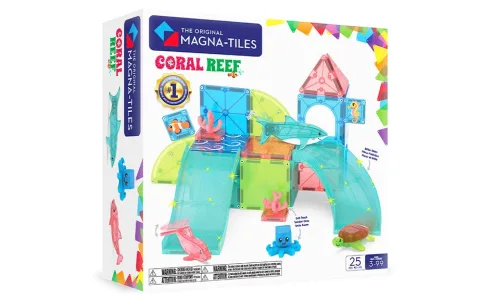 MAGNA-TILES® Koralni greben, 25-delni magnetni igralni set