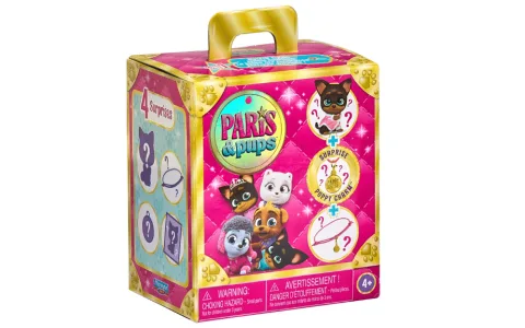 Playmates Toys naredi igro bleščečo s presenečenjskimi paketi Paris & Pups