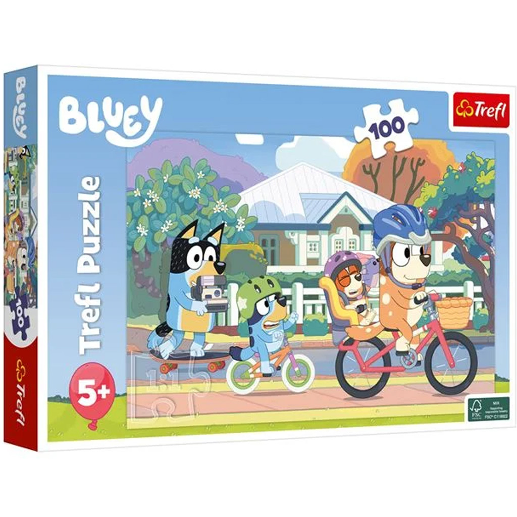 Bluey kolesari 100-delni puzzle - Trefl nakupovanje v IgračeShop