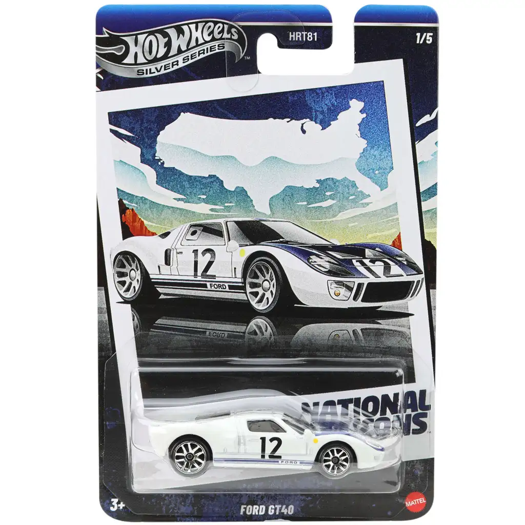 Hot Wheels: Vintage Ford GT40 avtomobilček 1/64 - Mattel