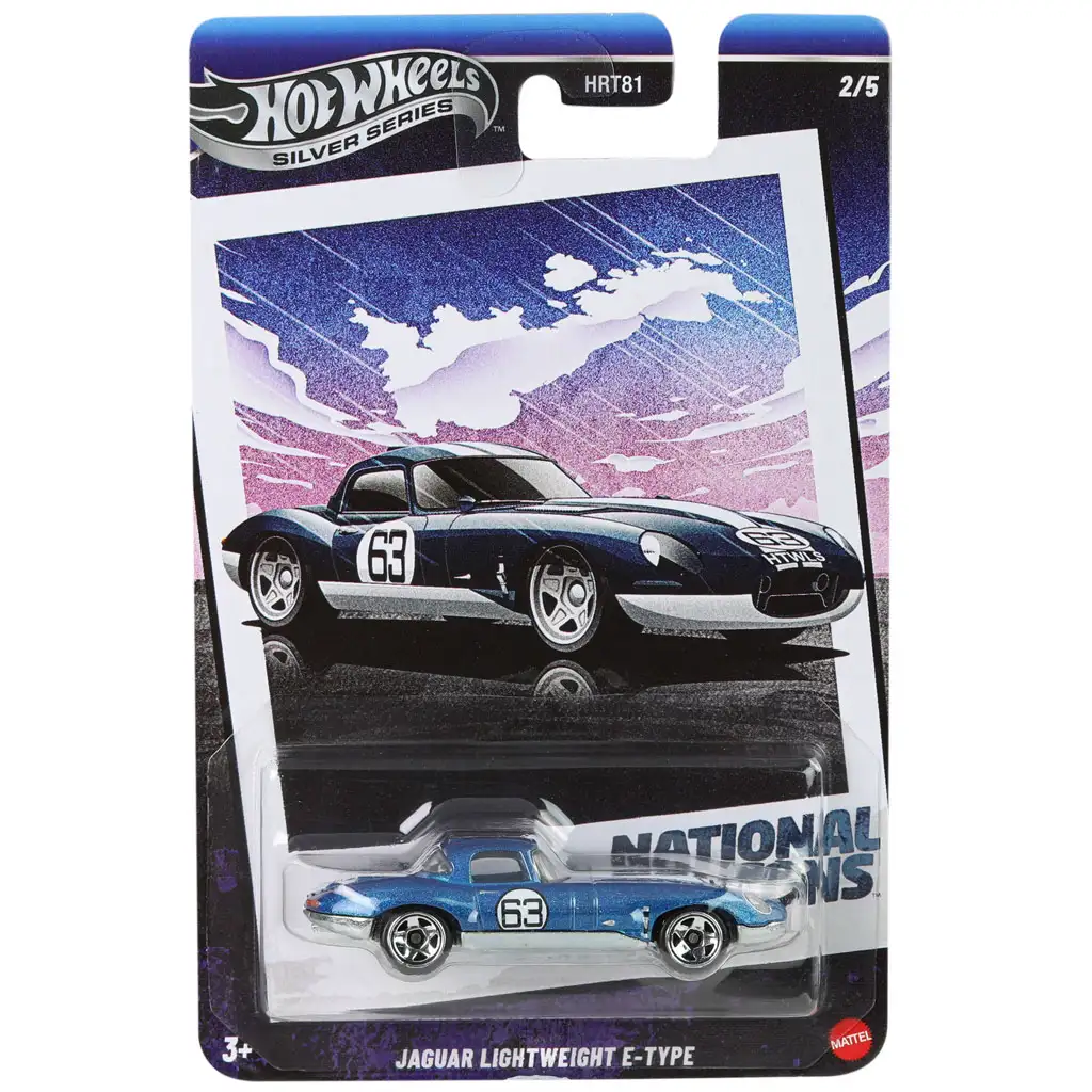 Hot Wheels: Vintage Jaguar Lightweight E‑Type avtomobilček 1/64 – Mattel