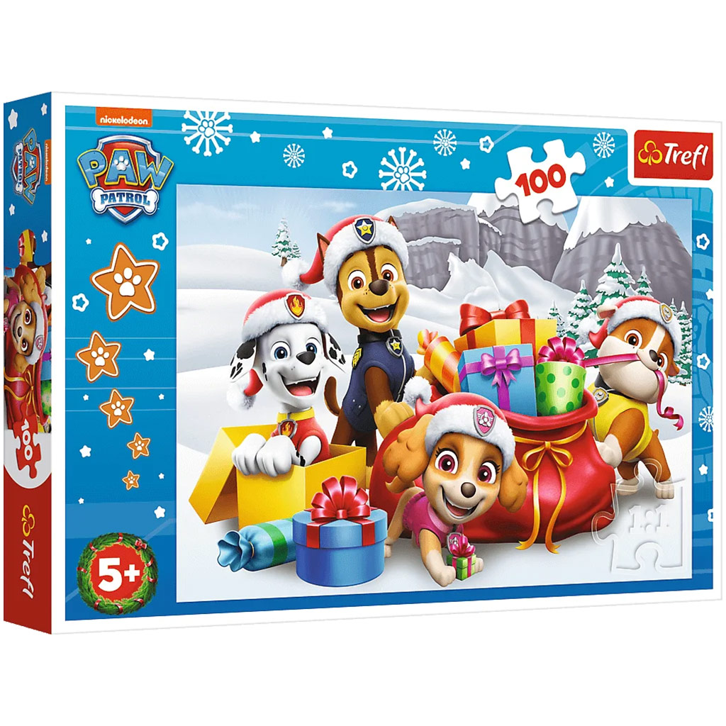 Paw Patrol božični puzzle s 100 kosi – Trefl nakupovanje v IgračeShop