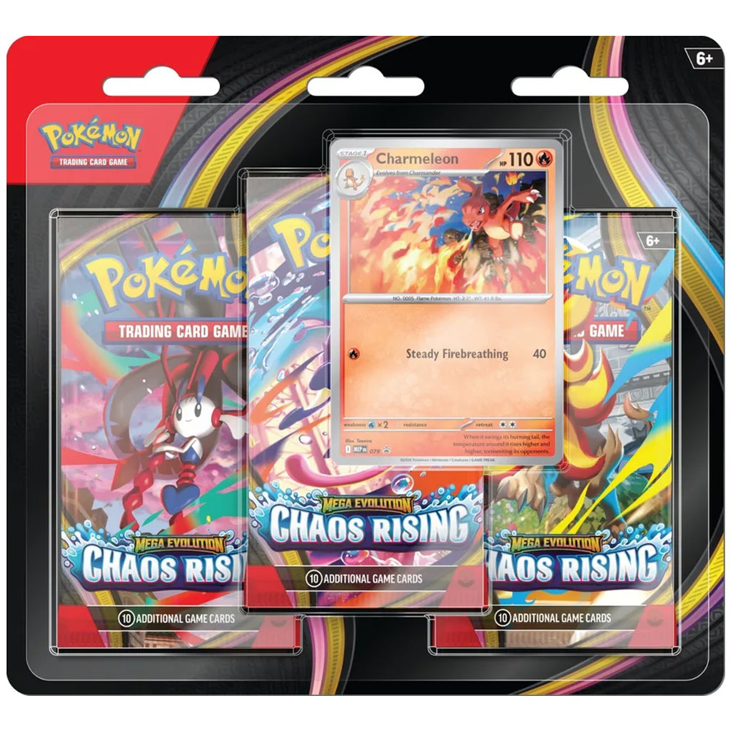Pokémon TCG: Mega Evolution Chaos Rising — blister s tremi paketi