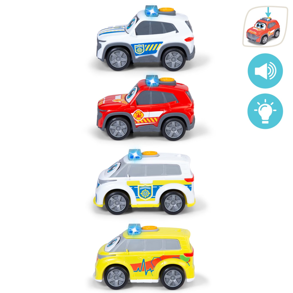 ABC Ekipa za nujno pomoč avto s svetlobo in zvokom, več vrst, 1 kos - Dickie Toys slika 3