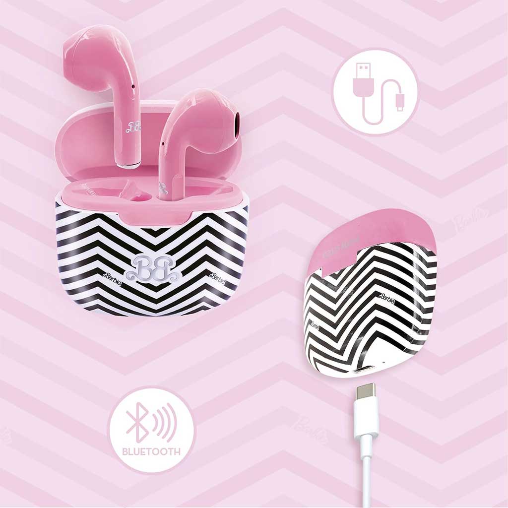 Barbie Brezžične Bluetooth roza slušalke - Lisciani slika 3