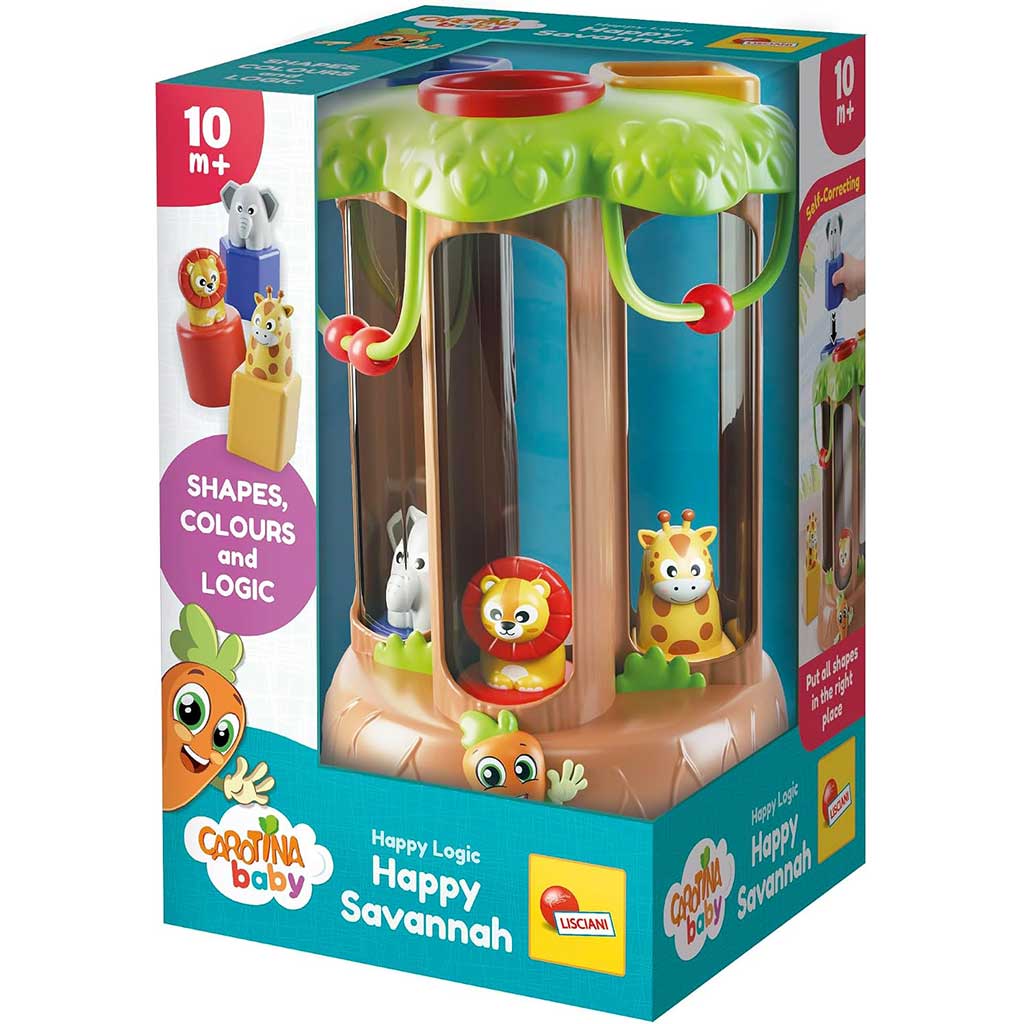 Carotina Baby: Happy Logic Igra prepoznavanja oblik v savani - Lisciani slika 1