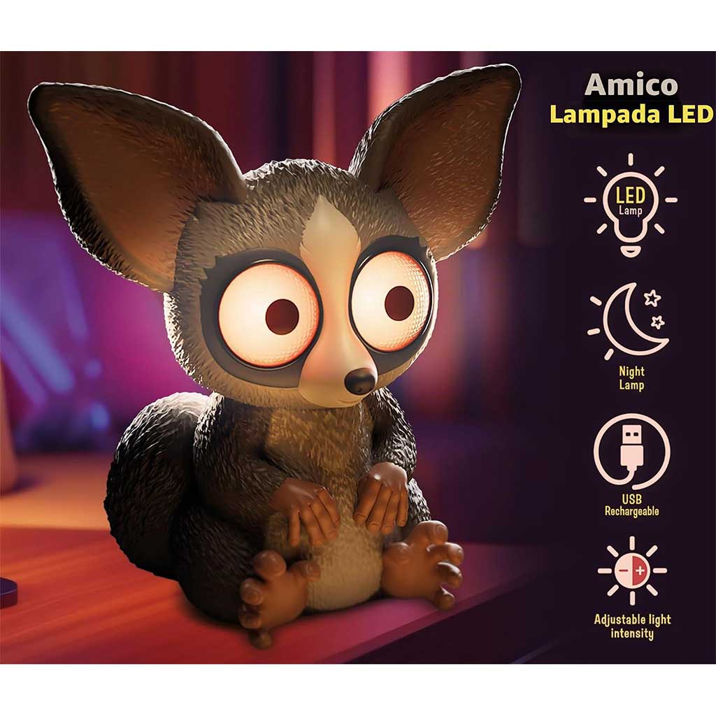 Deževni dnevi Bush Baby LED nočna lučka - Lisciani slika 3
