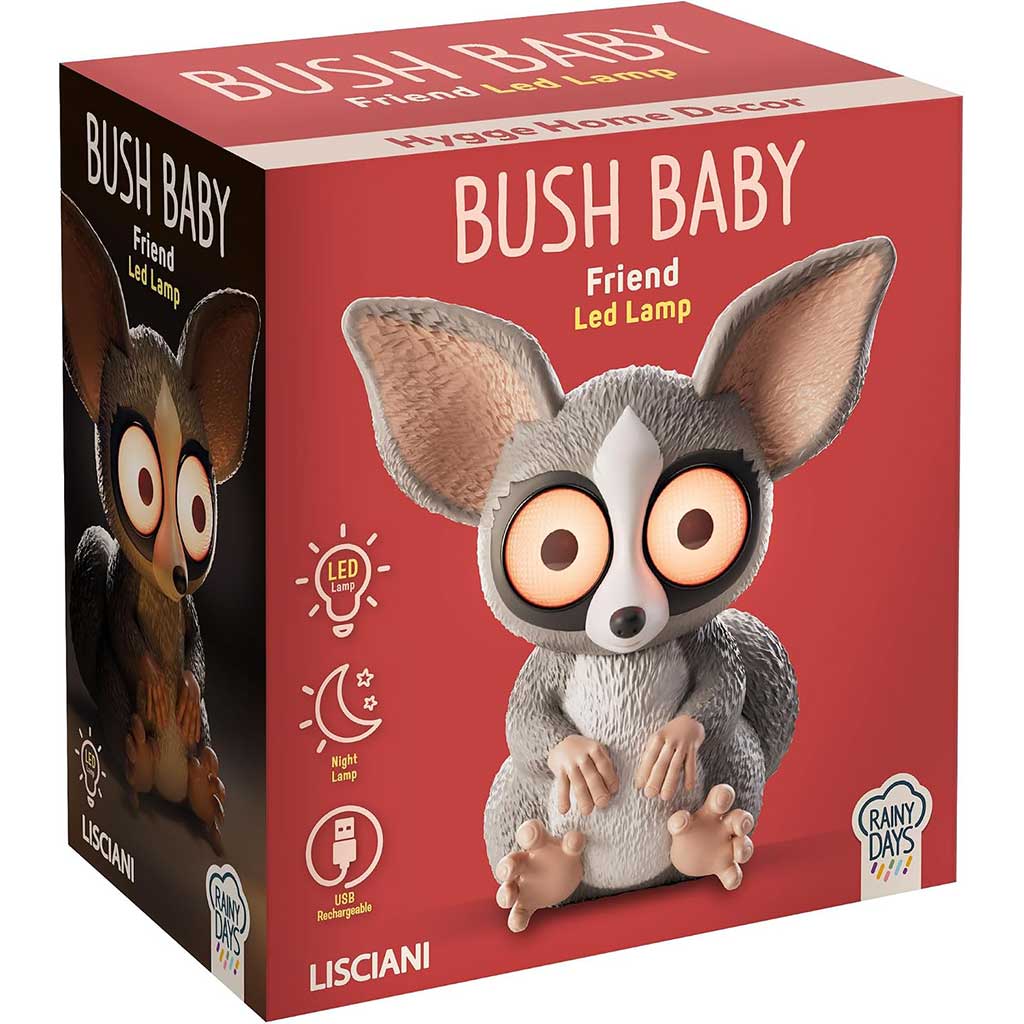 Deževni dnevi Bush Baby LED nočna lučka - Lisciani slika 1