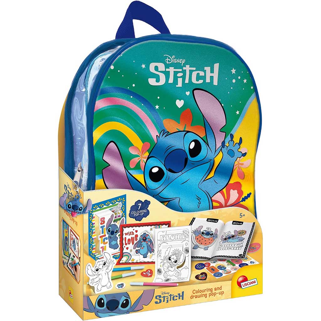 Disney Stitch risarska šola v nahrbtniku - Lisciani slika 1
