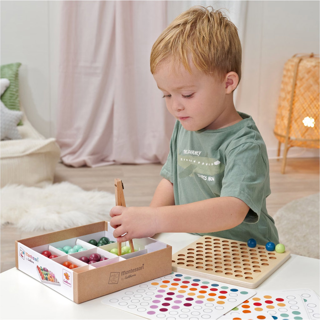 Eichhorn: Montessori Igra z žogicami in pincetami slika 4