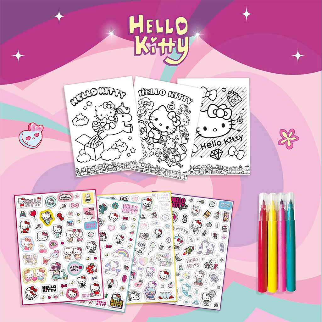 Hello Kitty Barvna knjiga s nalepkami - Lisciani slika 3