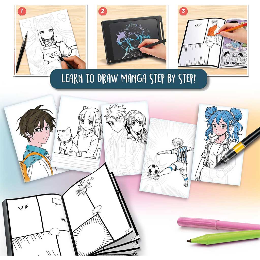 Kids Art: Manga Academy kreativna pobarvanka - Lisciani slika 3