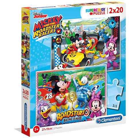 Mickey and the roadster racers Supercolor 2x20-delna sestavljankea 2-v ...