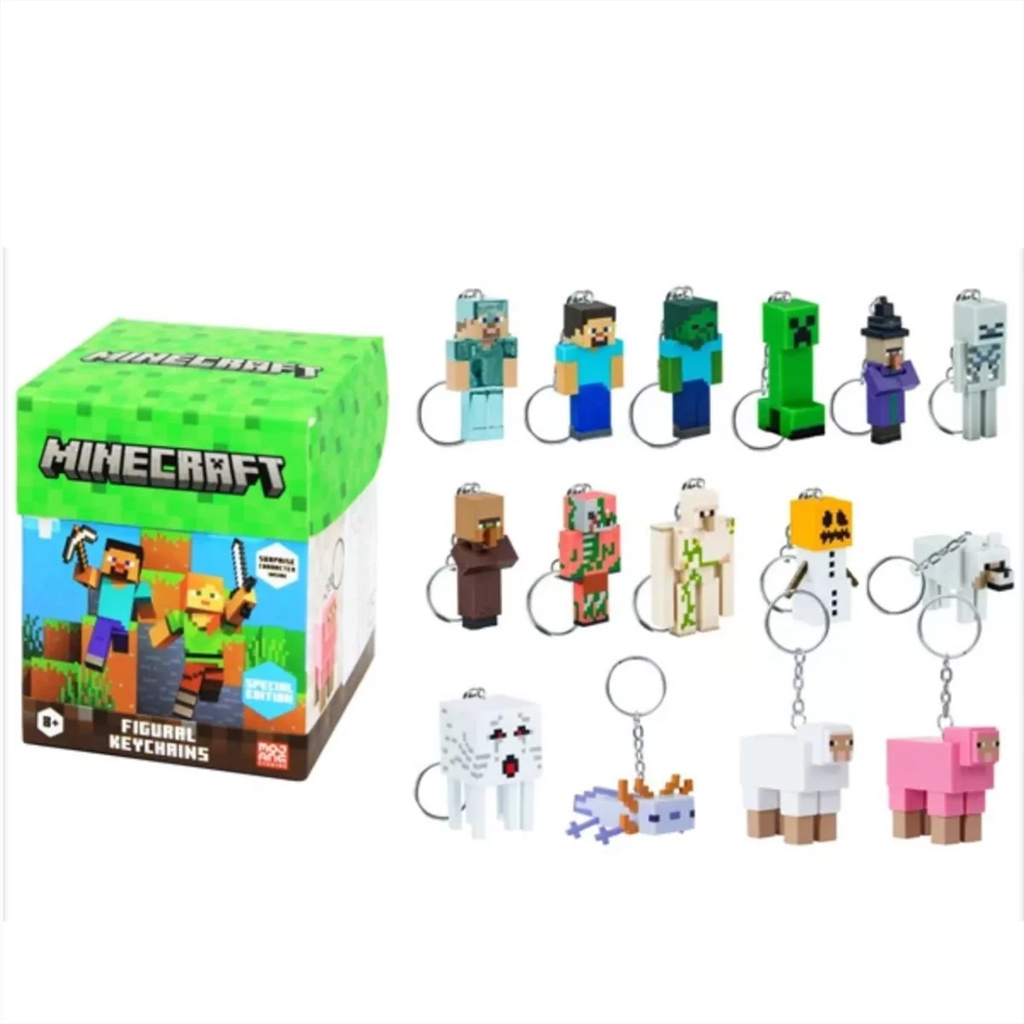 Minecraft presenečna figura ključek, 13 cm, 2. serija - 1 kos slika 2