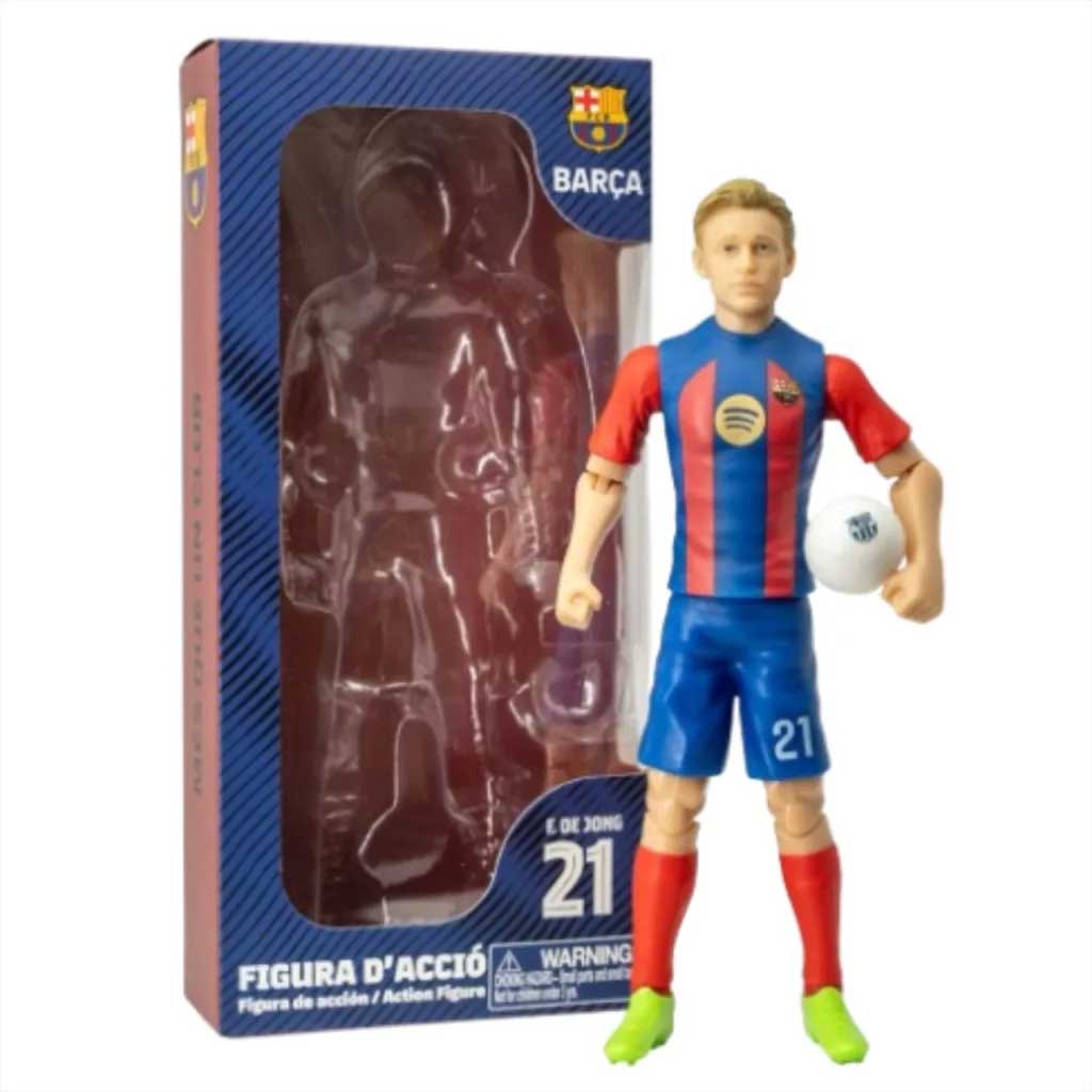 Nogometaš akcijska figura, 20 cm - Barcelona, F. De Jong v dresu z številko 21 slika 1