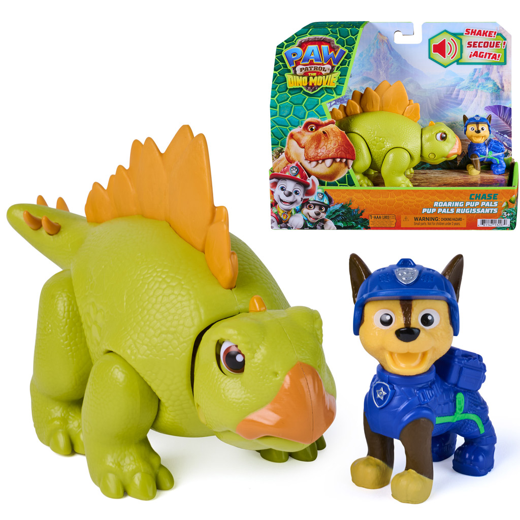 Paw Patrol Dinosaurus Film: Rjoveči prijatelj Chase s figurico - Spin Master slika 1