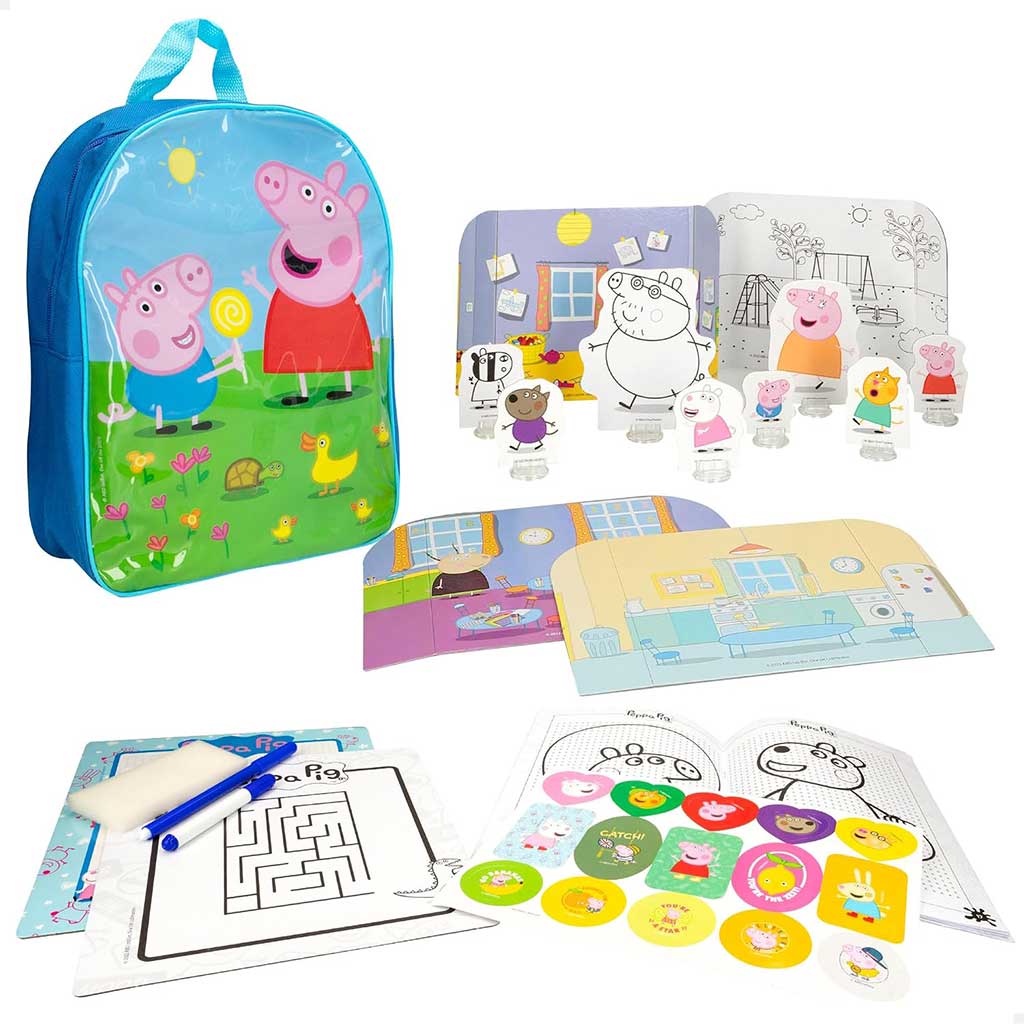 Peppa prašiček risarska šola v nahrbtniku - Lisciani slika 3