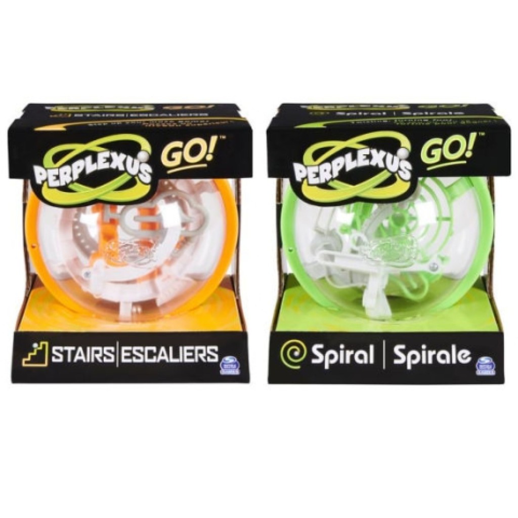 Perplexus Go Stairs Orange - Juego De Laberinto De Bolas Para Niños +8 Años, Tamaño Portátil, 11 Cm De Diámetro
