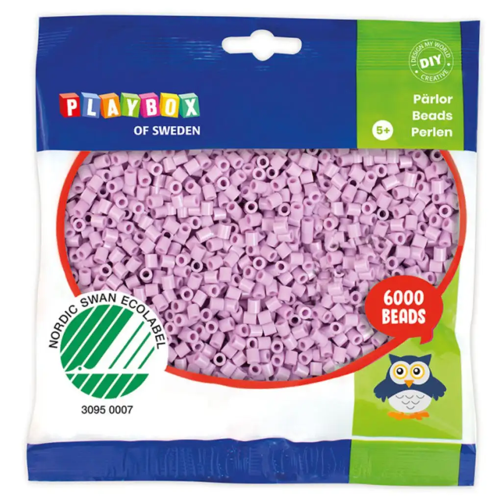 PlayBox: 5mm MIDI likalne perle 6000 kosov v pastelno vijolični barvi slika 1