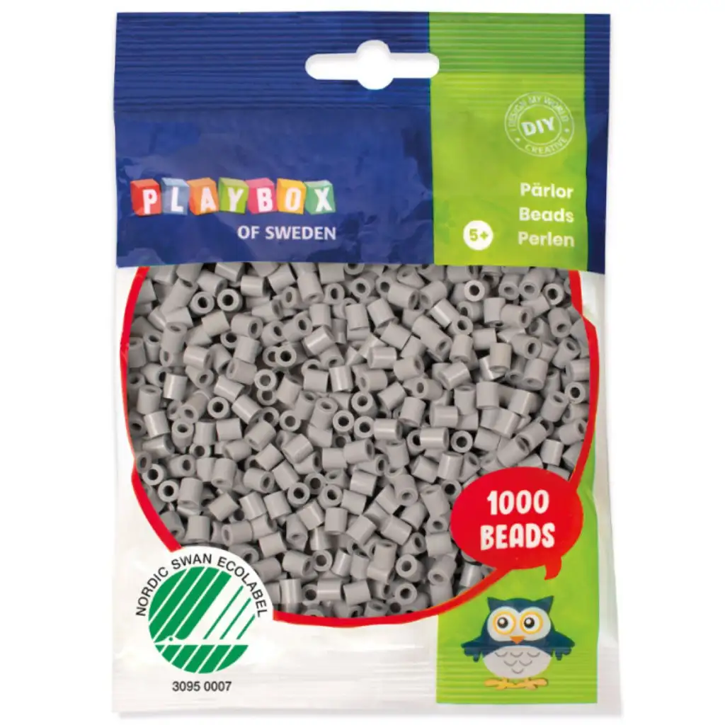 PlayBox: 5mm MIDI likalne perle 1000 kosov v svetlo sivi barvi slika 1
