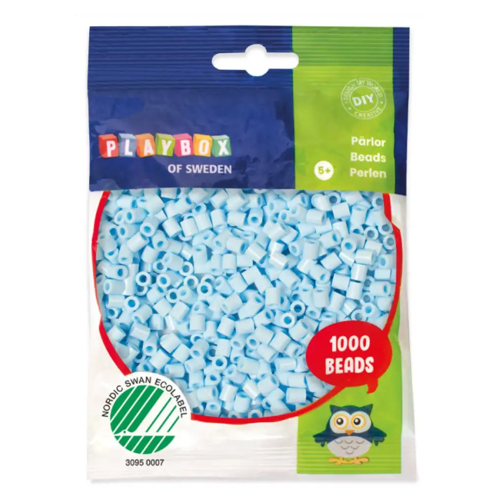 PlayBox: 5mm MIDI likalne perle 1000 kosov v barvi ledeno modra slika 1