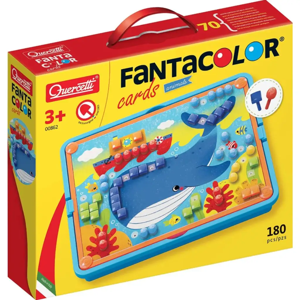 Quercetti: Fanta Color Cards Živali kreativni pike igračni set slika 3