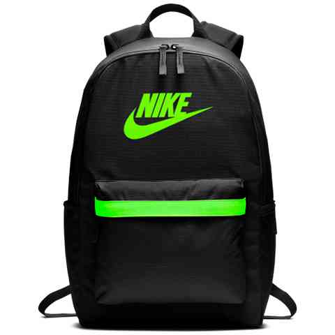 Šolska torba nahrbtnik črno-zelene barve Nike Heritage 2.0