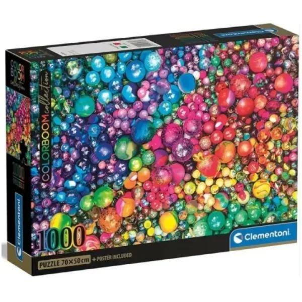 1.000-delna HQC sestavljanka s plakatom Steklene krogle ColorBoom Collection – Clementoni slika 1