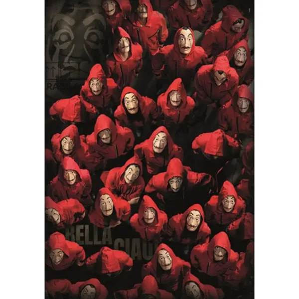 1000-delna sestavljanka Money Heist: Roparji ali talci? - Clementoni slika 2