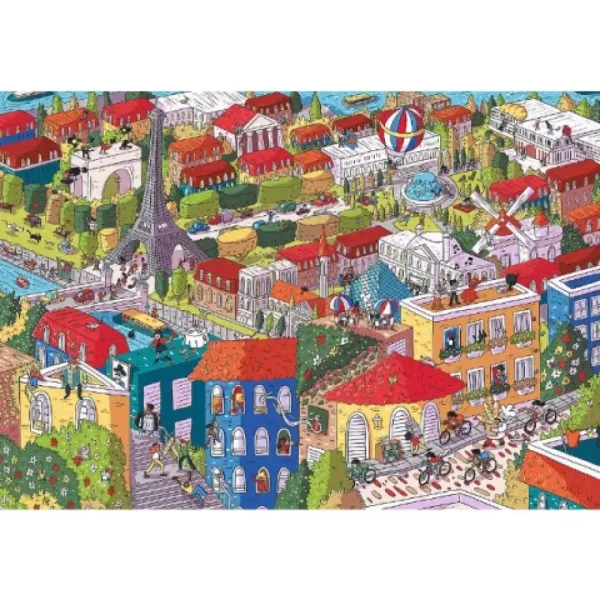 1000-delna sestavljanka Sneaky Peekers: Pariz UFT - Trefl slika 2