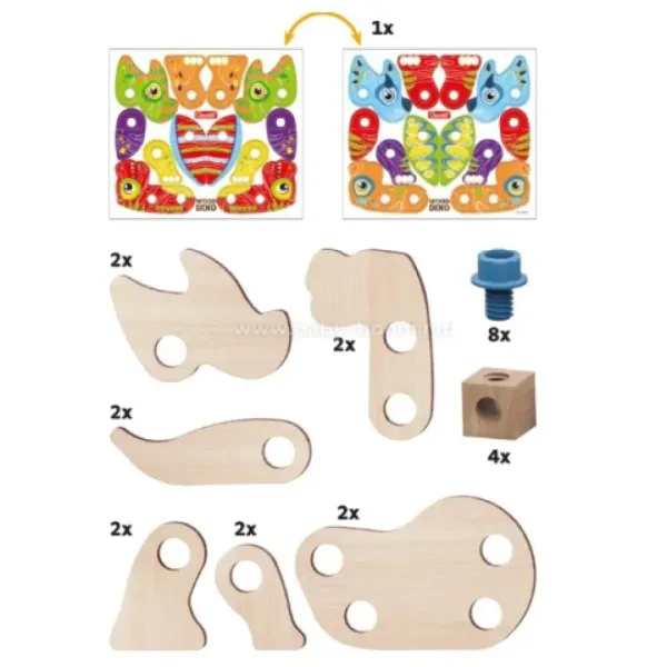 24-delni sestavljiv dinozaver Quercetti: Play Bio slika 2
