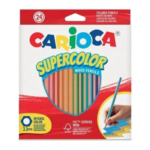 24-delni set barvnih svinčnikov Supercolor - Carioca slika 1
