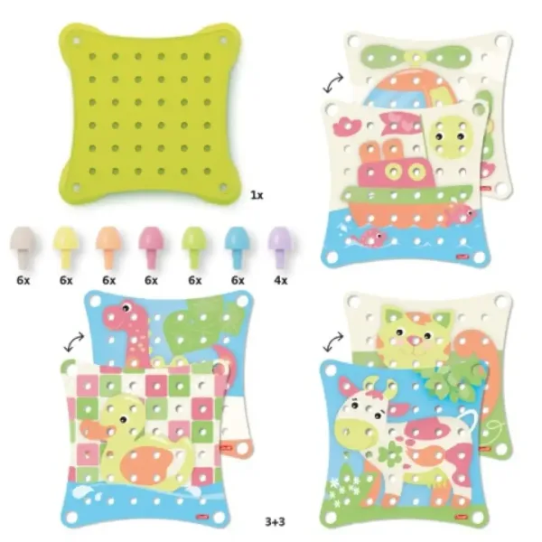 41-delni set bucik Quercetti: Play Eco Jumbo Peggy Evo slika 3