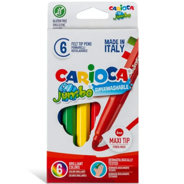6-delni komplet flomastrov Jumbo - Carioca slika 2
