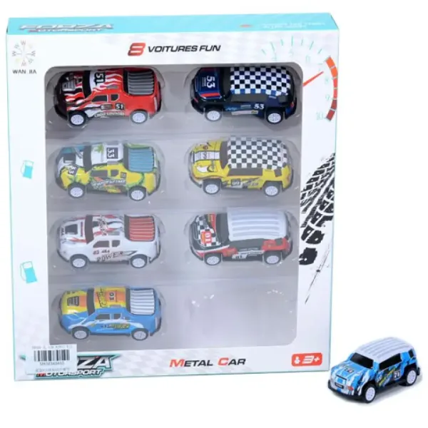 8-delni set avtomobilčkov na poteg nazaj Forza Motorsport slika 1