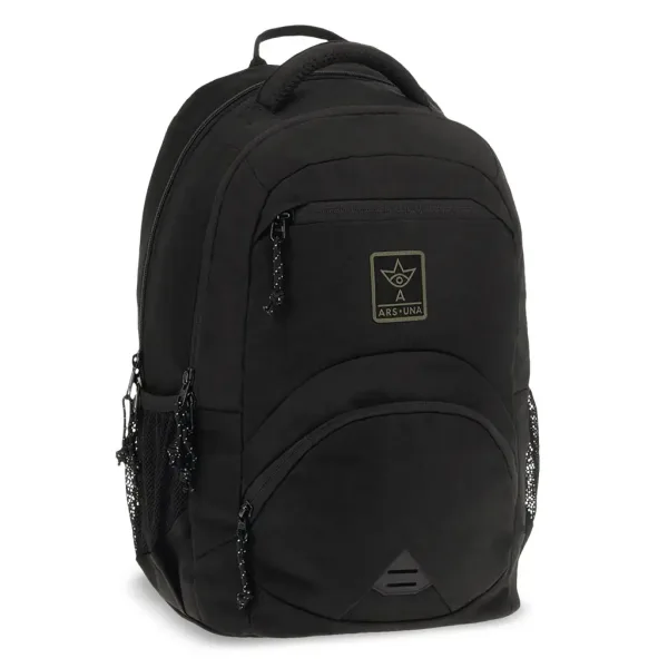 Ars Una: Cordura črna ergonomska šolska torba, nahrbtnik 33x45x24 cm slika 1