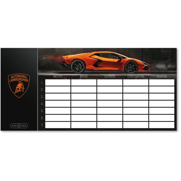 Ars Una: Lamborghini Aventador enolistni, dvostranski urnik slika 1