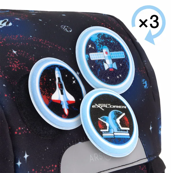Ars Una: Space explorer easy-pack šolska torba, nahrbtnik 27x38x18 cm slika 6