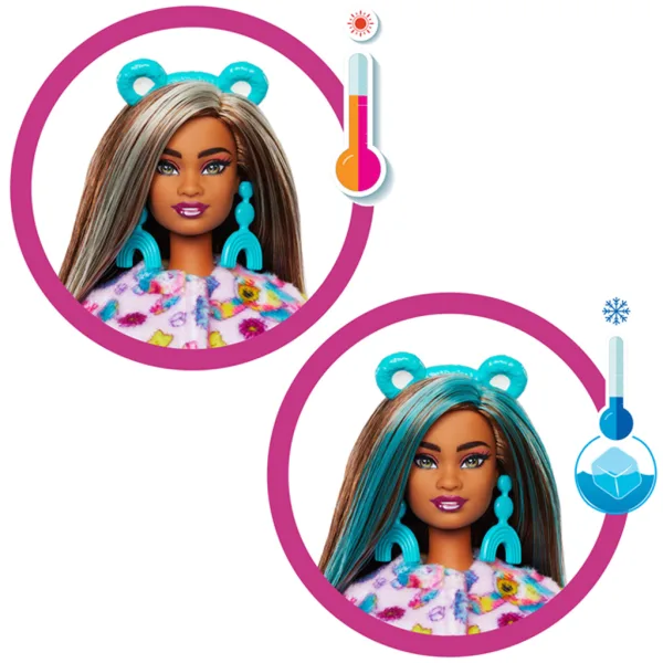 Barbie: Cutie Reveal presenečenje lutka Care Bears, 2. serija – Good Vibes Bear – Mattel slika 3