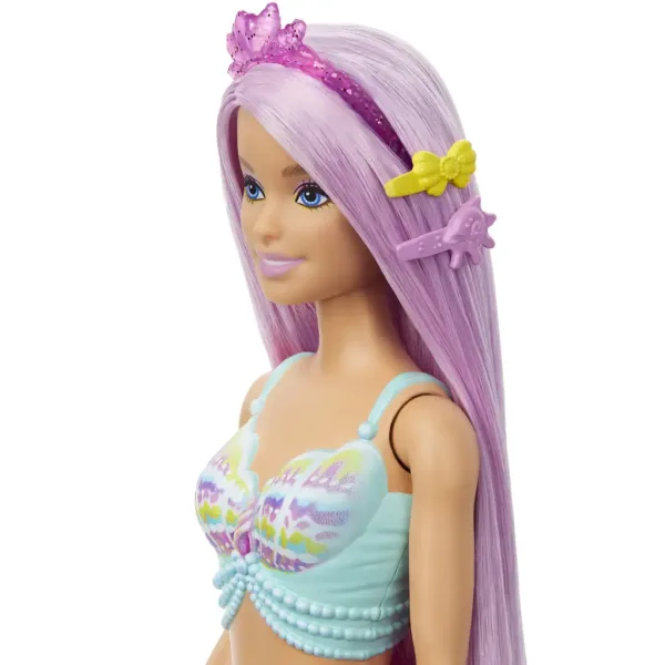 Barbie Dreamtopia: Čarobna pričeska morska deklica lutka 2024 - Mattel slika 5