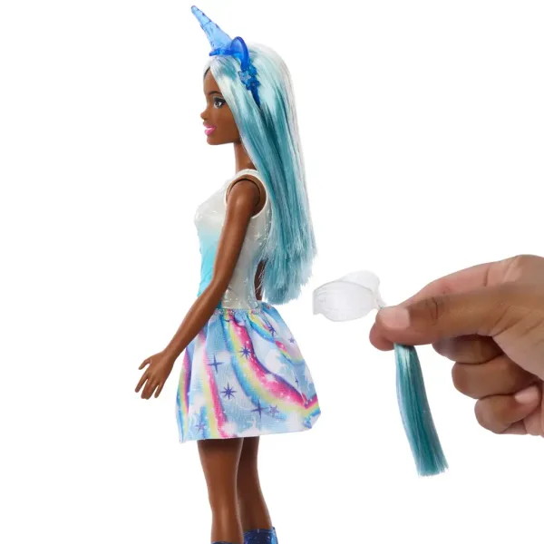 Barbie Dreamtopia: Dojenček samorog v modri mavrični obleki - Mattel slika 2
