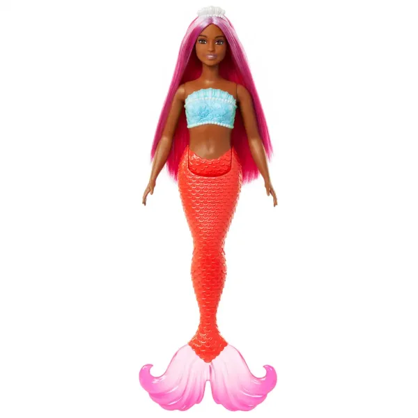 Barbie Dreamtopia: Morska deklica z roza lasmi in koralno plavutjo - Mattel slika 2