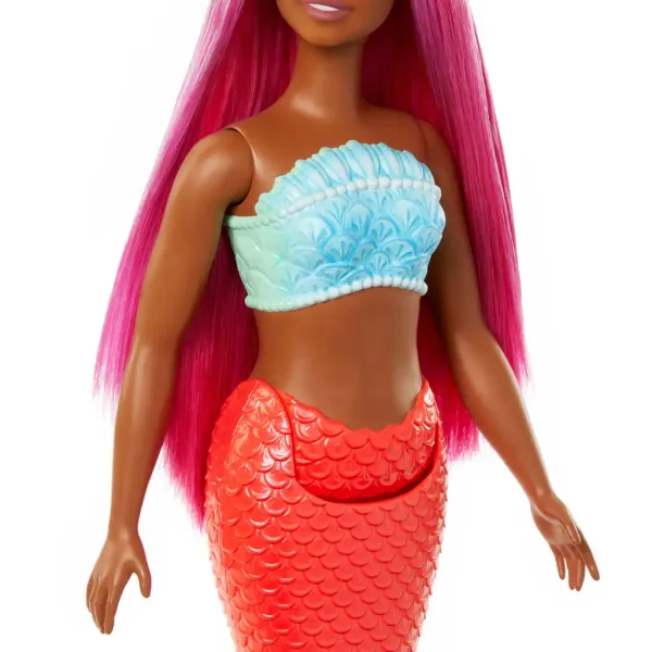 Barbie Dreamtopia: Morska deklica z roza lasmi in koralno plavutjo - Mattel slika 4