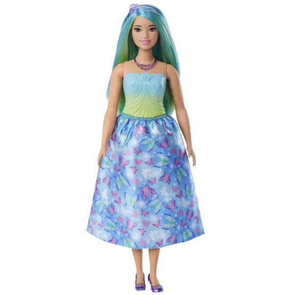 Barbie Dreamtopia: Princeska lutka v modri obleki s metulji - Mattel slika 2