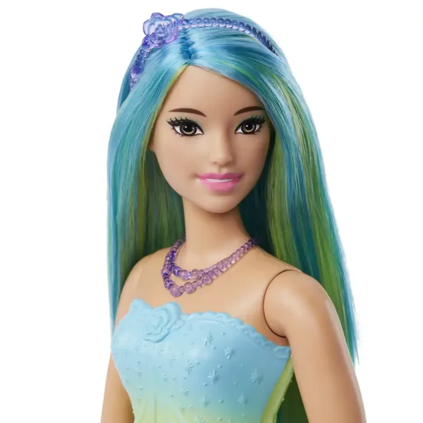 Barbie Dreamtopia: Princeska lutka v modri obleki s metulji - Mattel slika 3
