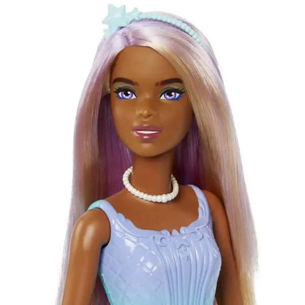 Barbie Dreamtopia: Princeska lutka v modro-vijolični obleki s metulji - Mattel slika 3